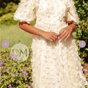 Taylor ivory love story Floral Dress